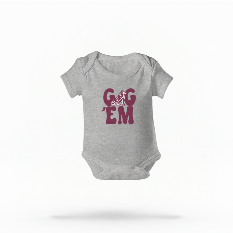 Gig 'Em Retro Reveille Infant Bodysuit