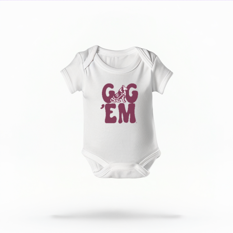 Gig 'Em Retro Reveille Infant Bodysuit